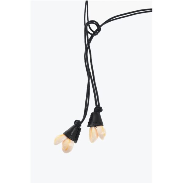Dsquared² Metal AFRICAN HYENA Plastron Necklace with Leather Trim - Image 4