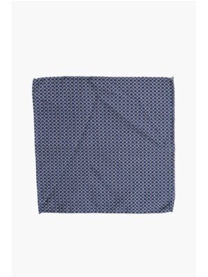 Dsquared² Micro Checked Silk and Cotton Pocket Square