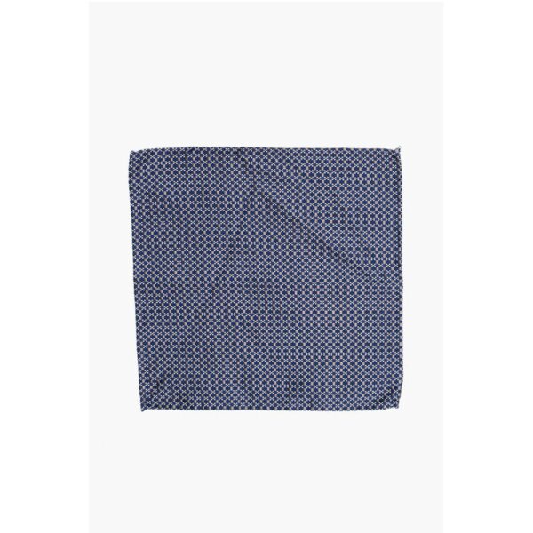 Dsquared² Micro Checked Silk and Cotton Pocket Square