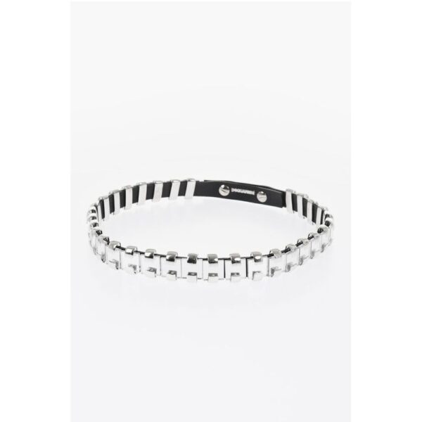 Dsquared² Mirrored Leather Necklace