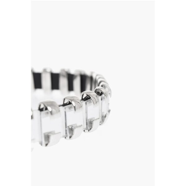 Dsquared² Mirrored Leather Necklace - Image 2