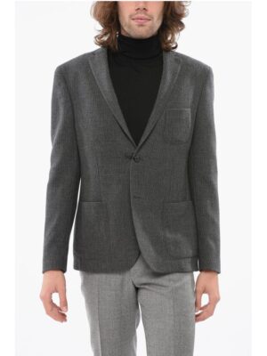 Nino Danieli CC Collection Embossed Wool REFINED Blazer with Patch Pocket