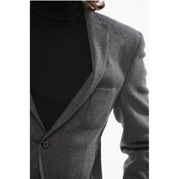 Nino Danieli CC Collection Embossed Wool REFINED Blazer with Patch Pocket - Image 3