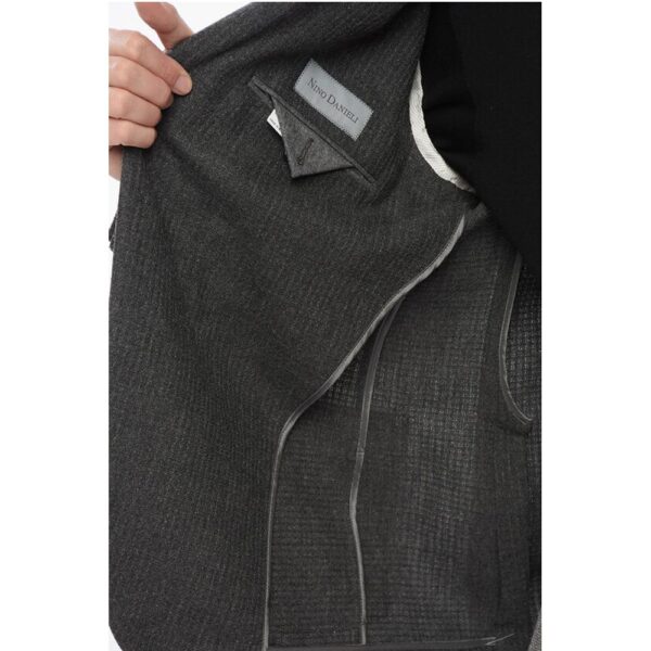 Nino Danieli CC Collection Embossed Wool REFINED Blazer with Patch Pocket - Image 5