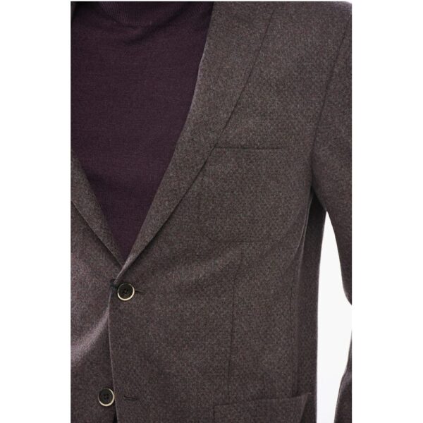 Nino Danieli Virgin Wool Blazer with Patch Pockets - Image 3