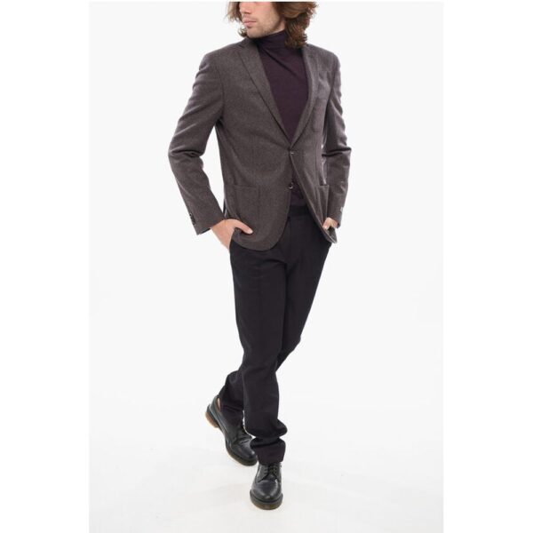 Nino Danieli Virgin Wool Blazer with Patch Pockets - Image 4