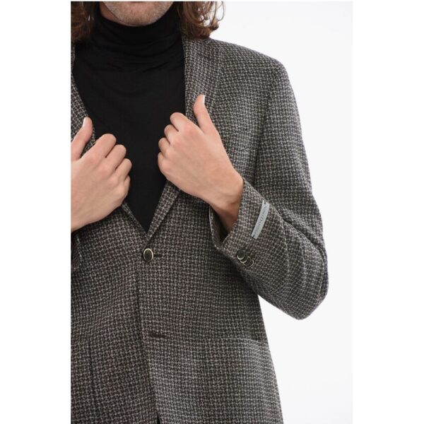 Nino Danieli Chech Motif Blazer with Patch Pocket - Image 3