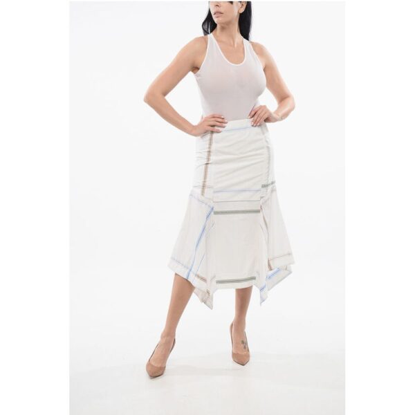 Bottega Veneta Flared Checkered Skirt - Image 4