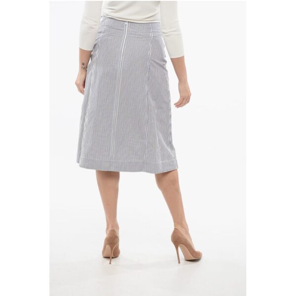 Bottega Veneta Striped Skirt with Knot Detail - Image 2