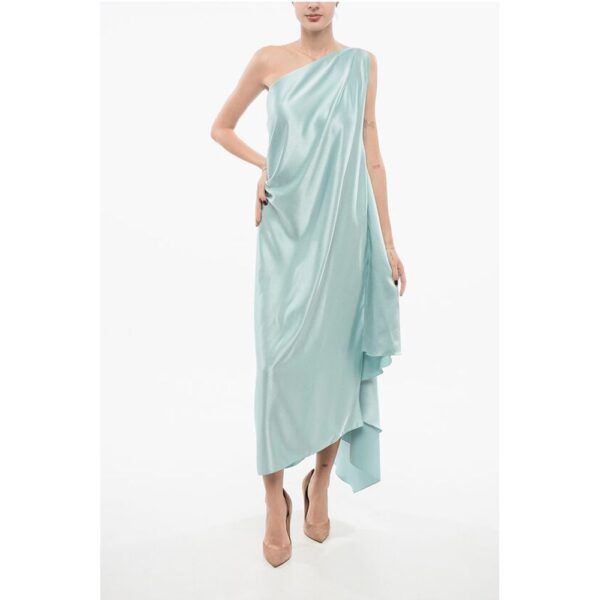 Stephan Janson Satin Cape Dress