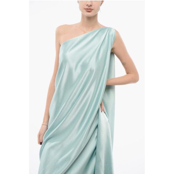Stephan Janson Satin Cape Dress - Image 4