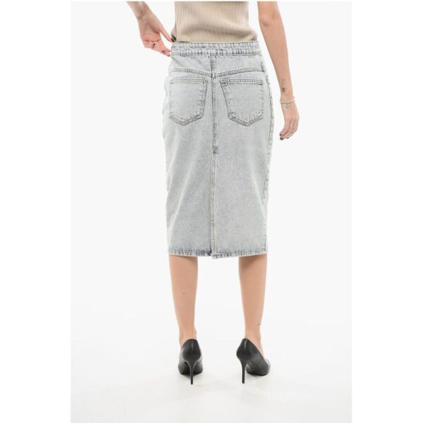 The Mannei Stone Washed MALMO Denim A-Line Skirt - Image 2