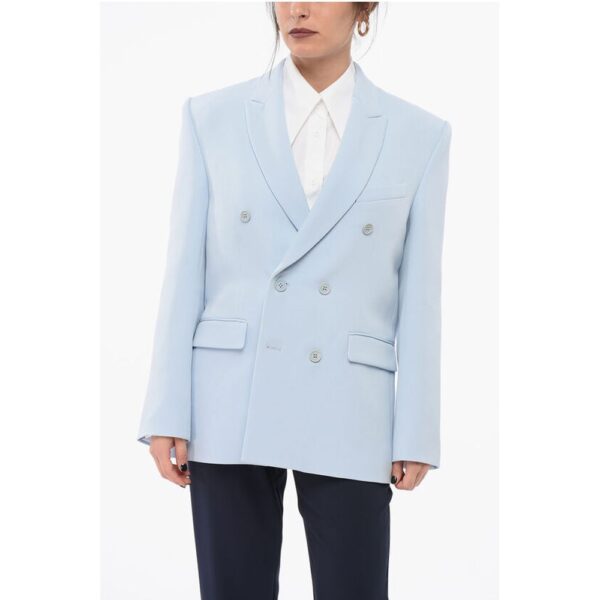 Wardrobe.Nyc Wool Double Breasted Blazer with Peak Lapel