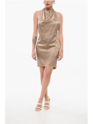 Stephan Janson Silk Halterneck Dress