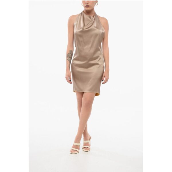 Stephan Janson Silk Halterneck Dress
