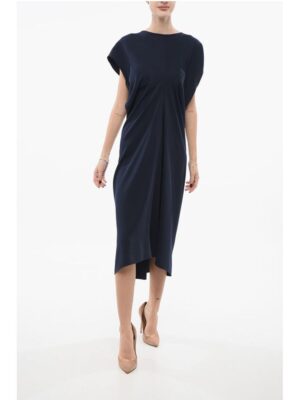 Parosh Sleeveless Gathered Dress