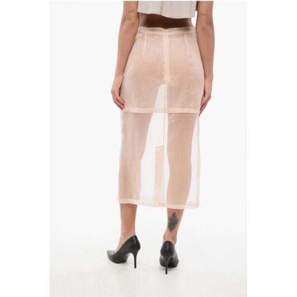Super Blond Silk Sheer Layered Skirt - Image 2