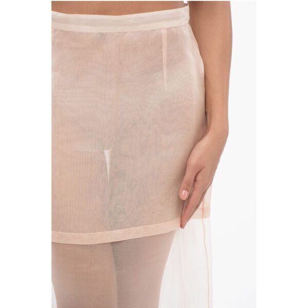 Super Blond Silk Sheer Layered Skirt - Image 3