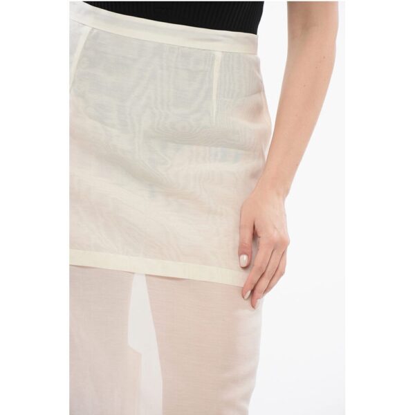 Super Blond Silk Sheer Layered Skirt - Image 3