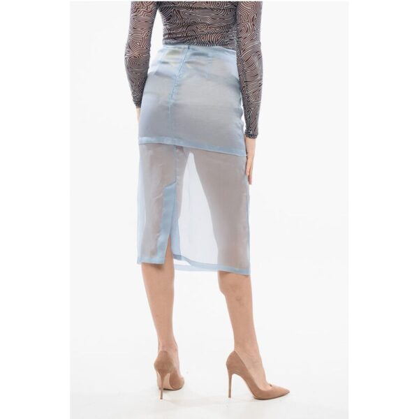 Super Blond Silk Sheer Layered Skirt - Image 2