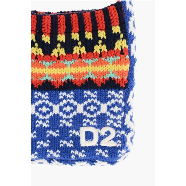 Dsquared² Crochet Wool Blend Crossbody Bag - Image 2