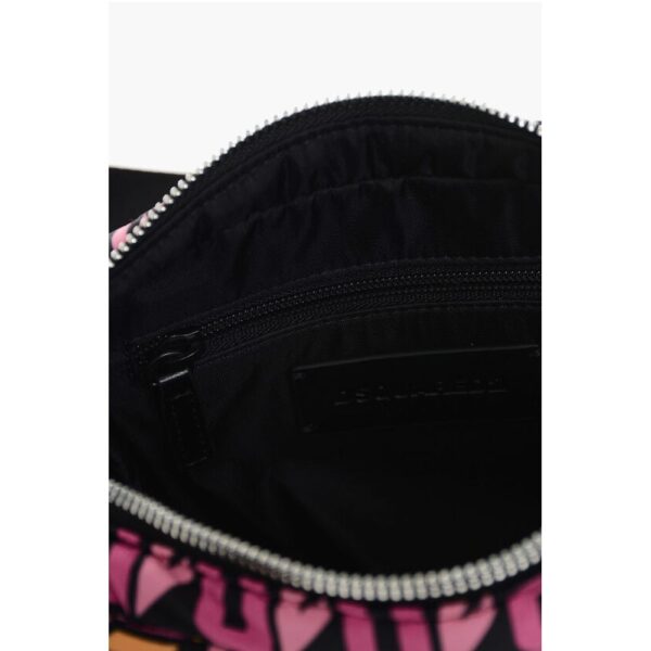 Dsquared² Monogram Nylon Crossbody Bag with Outer Pockets - Image 4