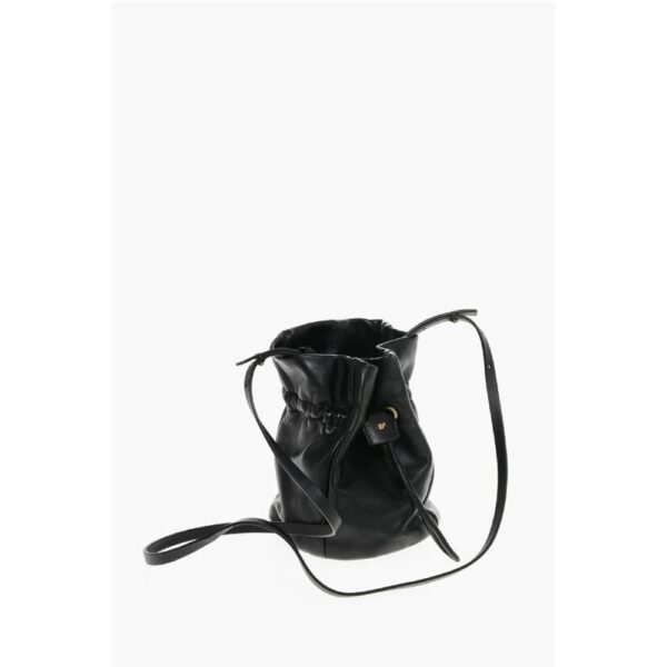 Dsquared² Leather Bucket Bag with Drawstring - Image 3