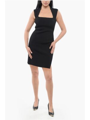 Bottega Veneta Stretchy Sleeveless Dress with Boat Neckline