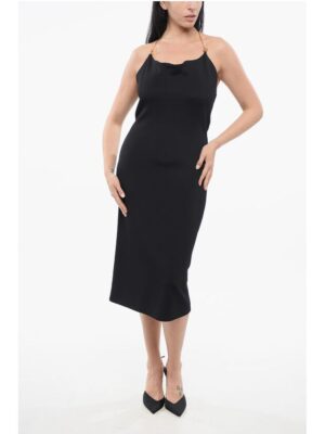 Bottega Veneta Viscose Dress with Metal Chain