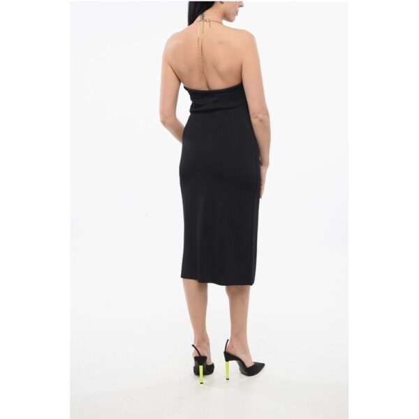 Bottega Veneta Viscose Dress with Metal Chain - Image 2