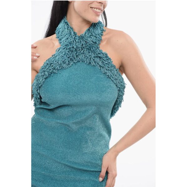Bottega Veneta Lurex Halterneck Dress - Image 3