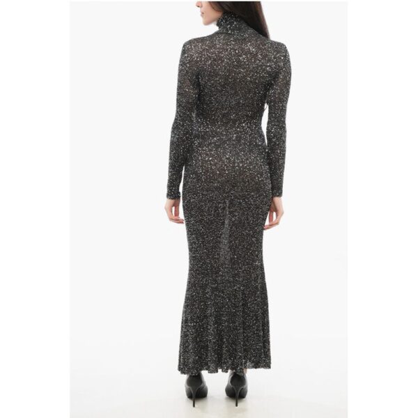 Balenciaga Sequined Maxi Dress with Turtleneck - Image 2