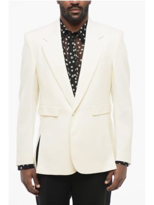 Dolce & Gabbana SICILIA Virgin Wool Blazer with Covered Buttons