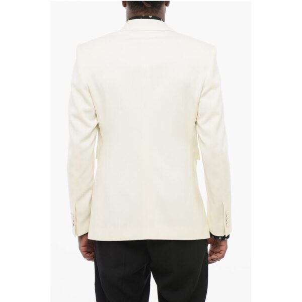 Dolce & Gabbana SICILIA Virgin Wool Blazer with Covered Buttons - Image 2
