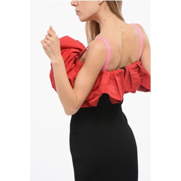 Alexander McQueen Knitted Cold-Shoulder Dress with Ruffled Detail - Image 4