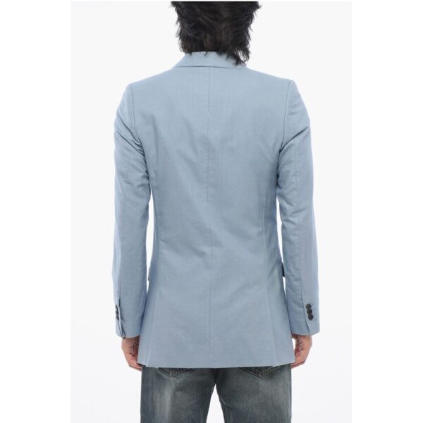 Viktor & Rolf Twill Cotton Slim Fit Blazer with Flap Pockets - Image 2