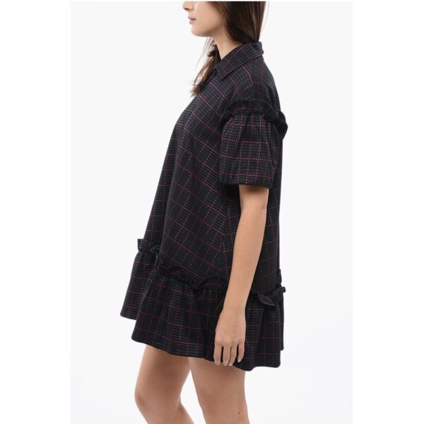 Viktor & Rolf Checkered Mini Dress With Ruffles Details - Image 3