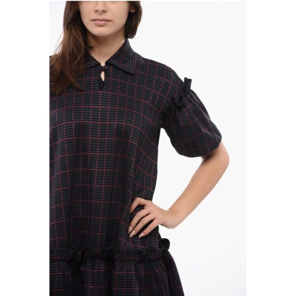 Viktor & Rolf Checkered Mini Dress With Ruffles Details - Image 4
