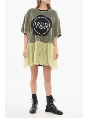 Viktor & Rolf TULLE Over FREE SPIRIT Dress with Tulle Volant
