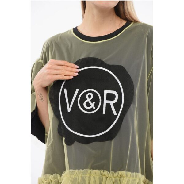 Viktor & Rolf TULLE Over FREE SPIRIT Dress with Tulle Volant - Image 3