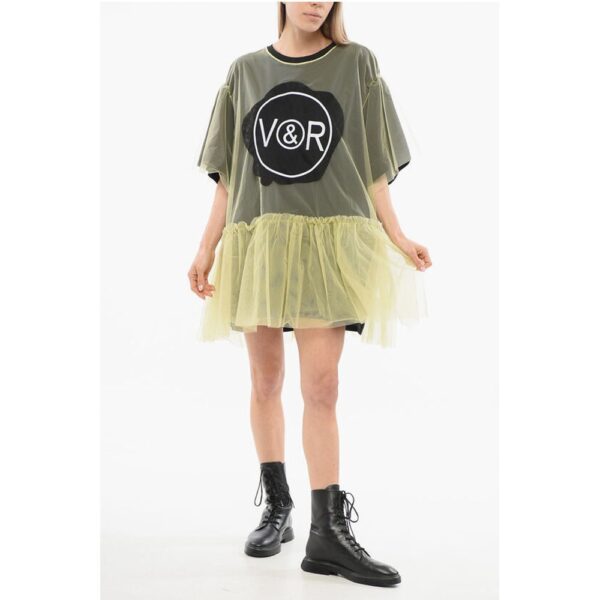 Viktor & Rolf TULLE Over FREE SPIRIT Dress with Tulle Volant - Image 4
