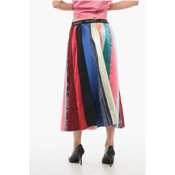 Viktor & Rolf Multicolored Striped WASTEFUL WEARING Skirt - Image 2