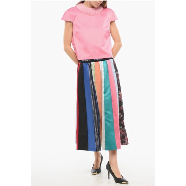 Viktor & Rolf Multicolored Striped WASTEFUL WEARING Skirt - Image 4