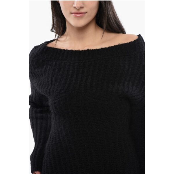 Dsquared² Alpaca Blend Off-Shoulder Dress - Image 3
