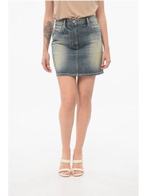 Kenzo Vintage Washed Denim Miniskirt