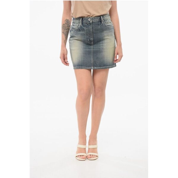 Kenzo Vintage Washed Denim Miniskirt