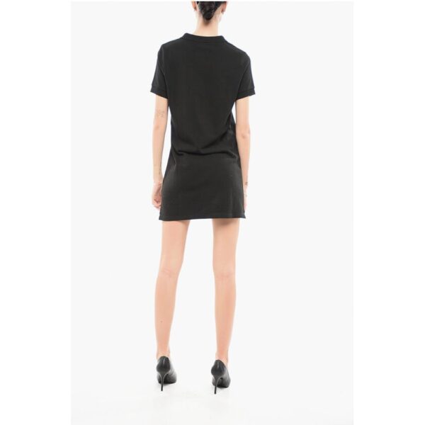 Kenzo Piquet Cotton Tee Dress with Polo Neck - Image 2