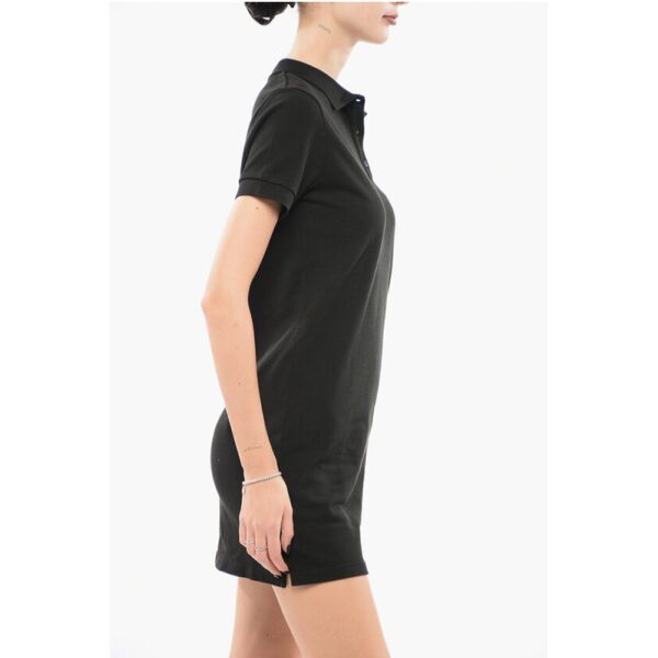 Kenzo Piquet Cotton Tee Dress with Polo Neck - Image 3