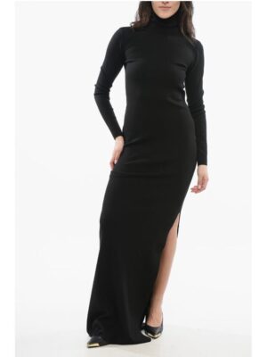 Saint Laurent Wool Turtleneck Dress
