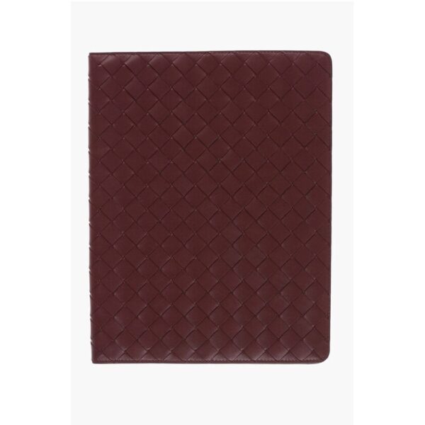 Bottega Veneta Solid Color Braided Leather Document Holder